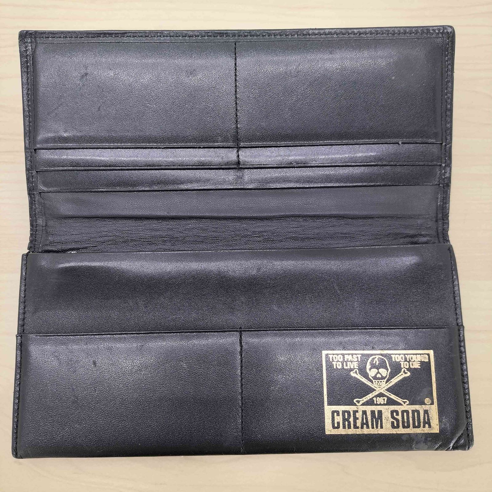 CREAM SODA 長財布 CREAM SODA◇長財布/レザー/BLK/メンズ : セカンドストリート