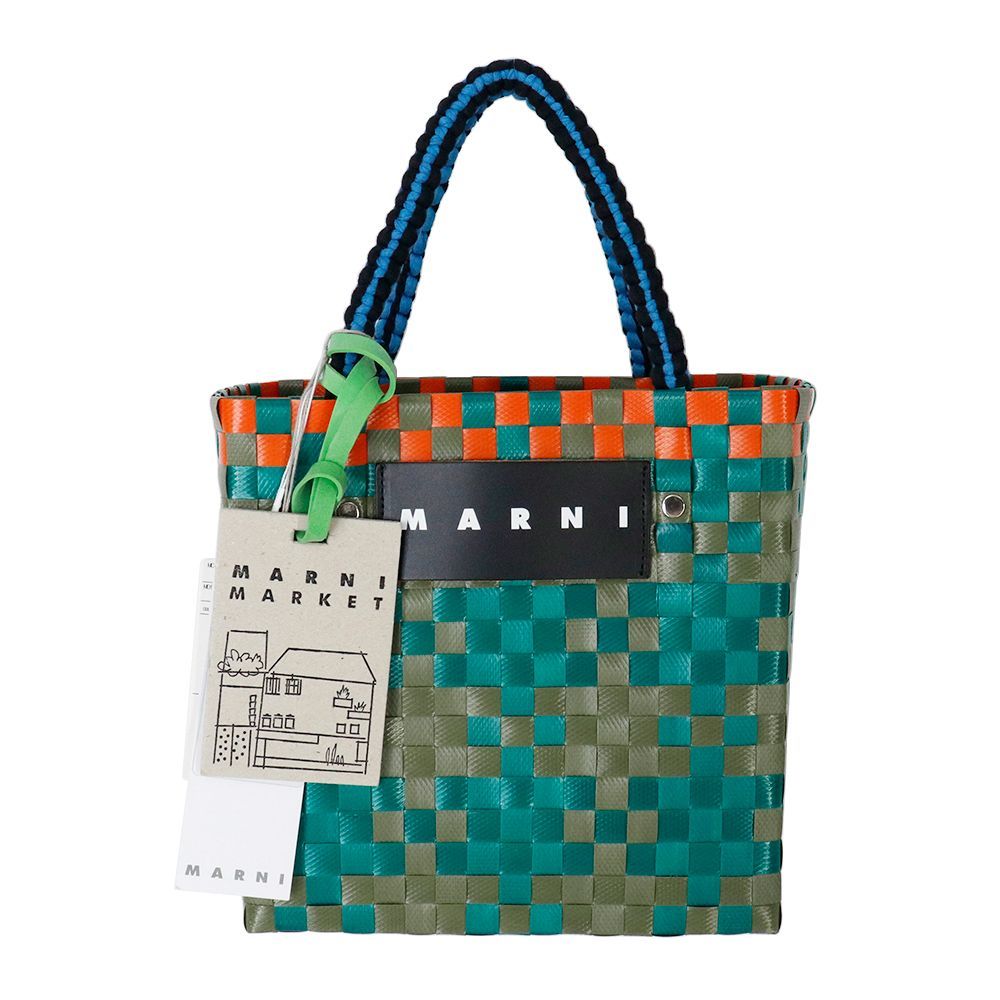 マルニマーケット(MARNI MARKET)ジャージーハンドルミニバスケット