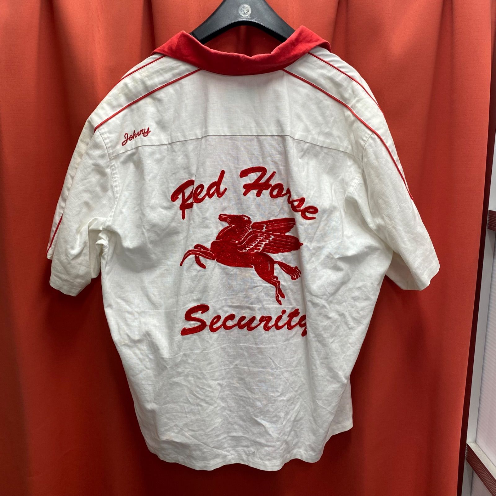 GOLDEN LOBBY ゴールデンロビー ロゴ 刺繍 ダイヤモンド アーガイル パッチワーク ウール オープンカラー ロカビリー シャツ 38 Dry Bones スカジャン フジヤマ GOLDEN LOBBY サイズ 36 希少 GOLDEN LOBBY