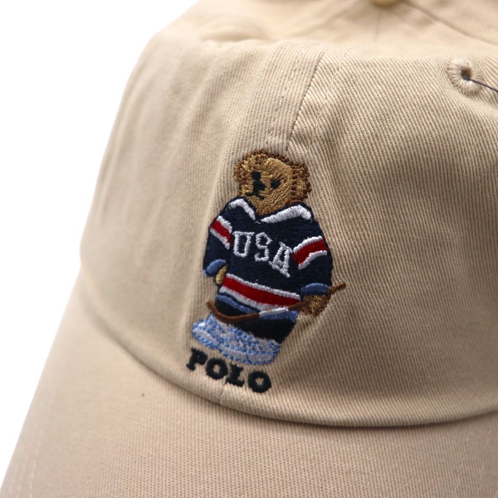 POLO RALPH LAUREN ポロベア ベースボールキャップ ONE ベージュ