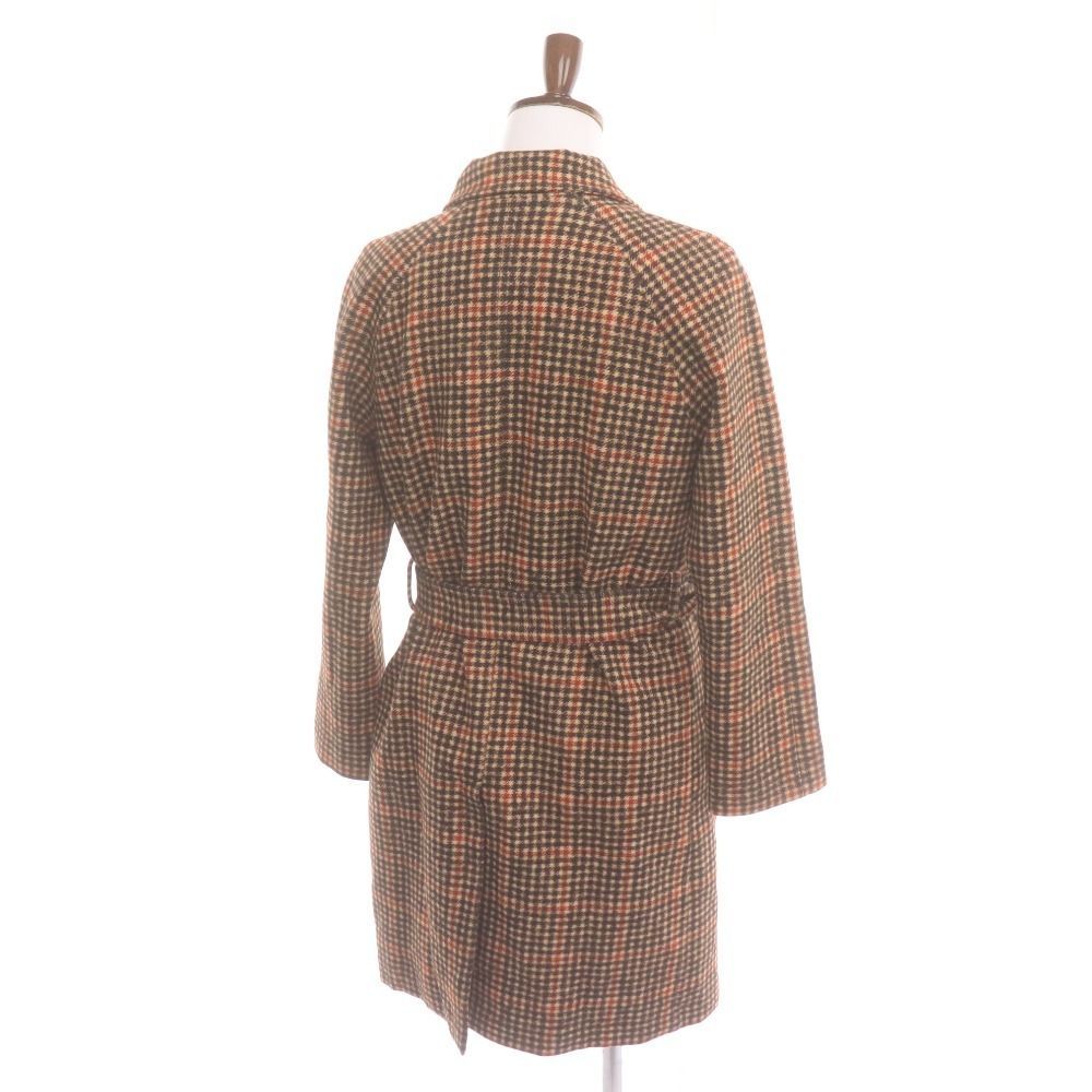 Circolo 1901 グレンチェック トレンチコート 46 □ CIRCOLO チルコロ1901 トレンチコート 長袖 アウター 襟 ベルト付き