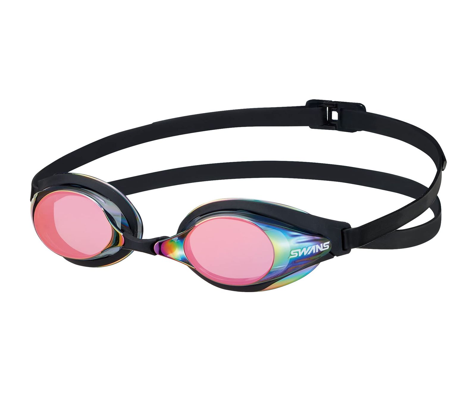 [スワンズ] 日本製 スイミングゴーグル SR-7M TFre SMRU スモーク×フラッシュルビーミラー ノンクッション レーシング Fina承認モデル [SMRU スモーク×フラッシュルビーミラー] [ミラーレンズ]