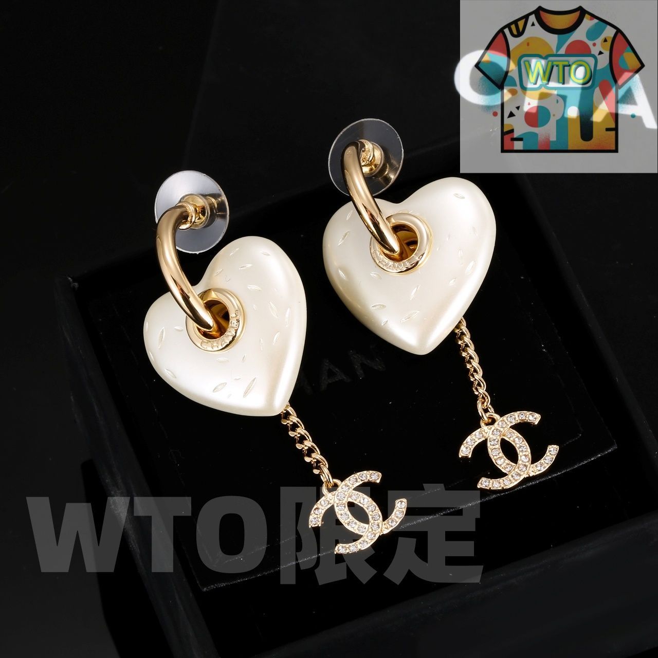 CHANEL ハート型イヤリング片耳用 今日WTO】Chanel シャネル 浅金色ハート型イヤリング 最新潮流に