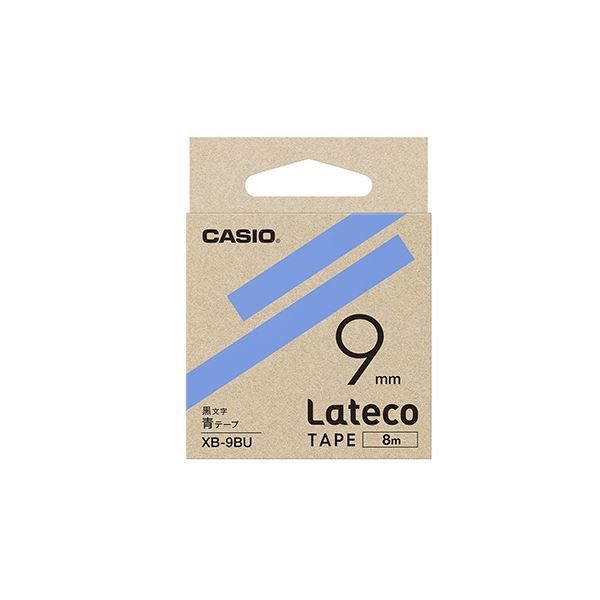 まとめ） カシオ ラベルライター Lateco 詰め替え用テープ 9mm 青テ タイシショップ メルカリ