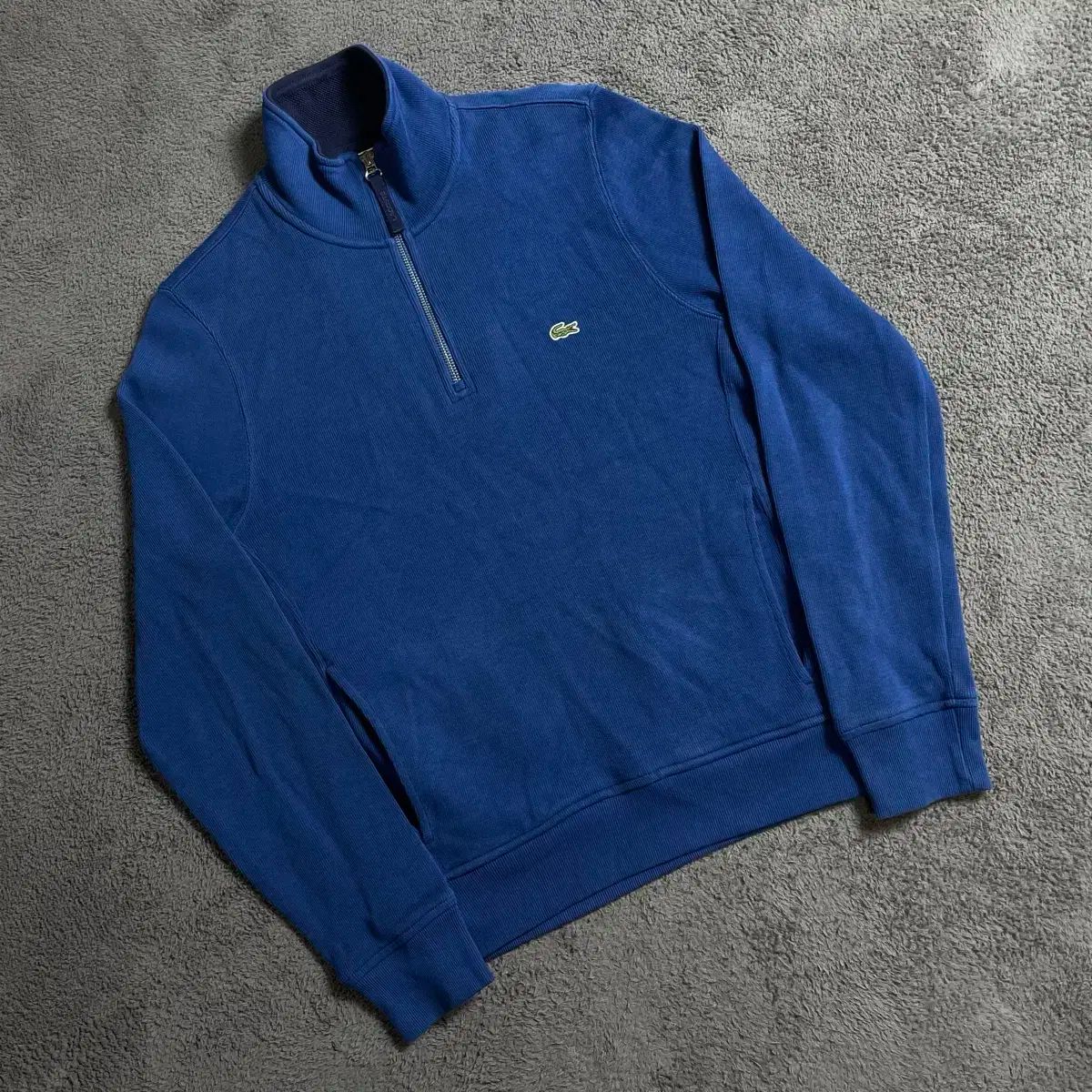 LACOSTE(ラコステ) ネイビー ニット セーター ハーフジップ