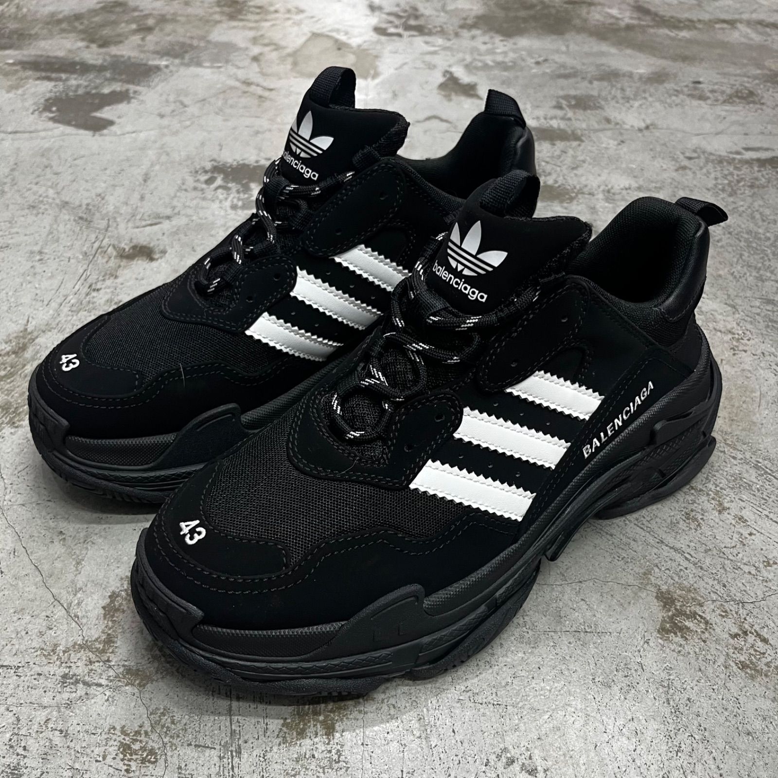 BALENCIAGA adidas TRIPLE S コラボ トリプルS トレーナー スニーカー 