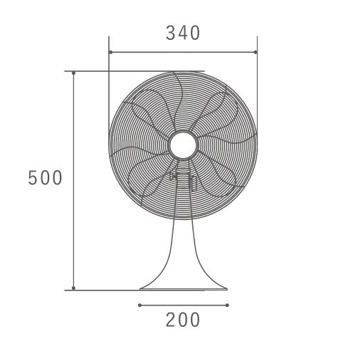 RETRO FAN TABLE レトロ ファン テーブル ブラック MARWIL-DEMENAGEMENTS_CH