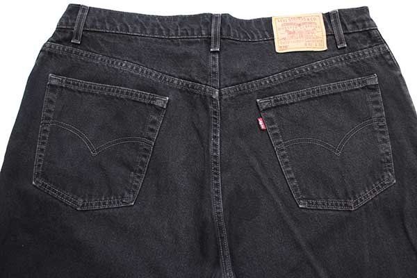 90s USA製 Levi'sリーバイス 570 ブラック デニムパンツ w42 L32