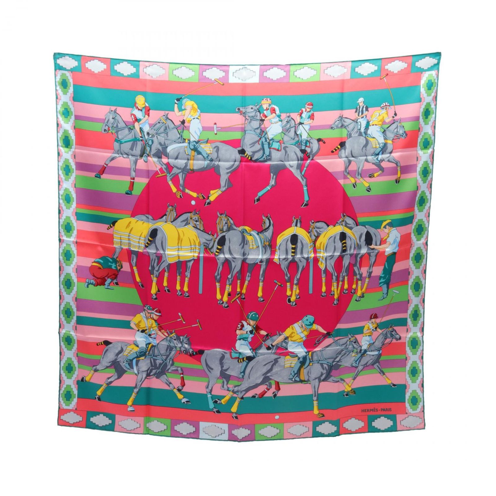 【HERMÈS】新品未使用 カレ90 「LES PONEYS DE POLO」柄 HERMES エルメス カレ90 LES PONEYS DE POLO スカーフ - メルカリ
