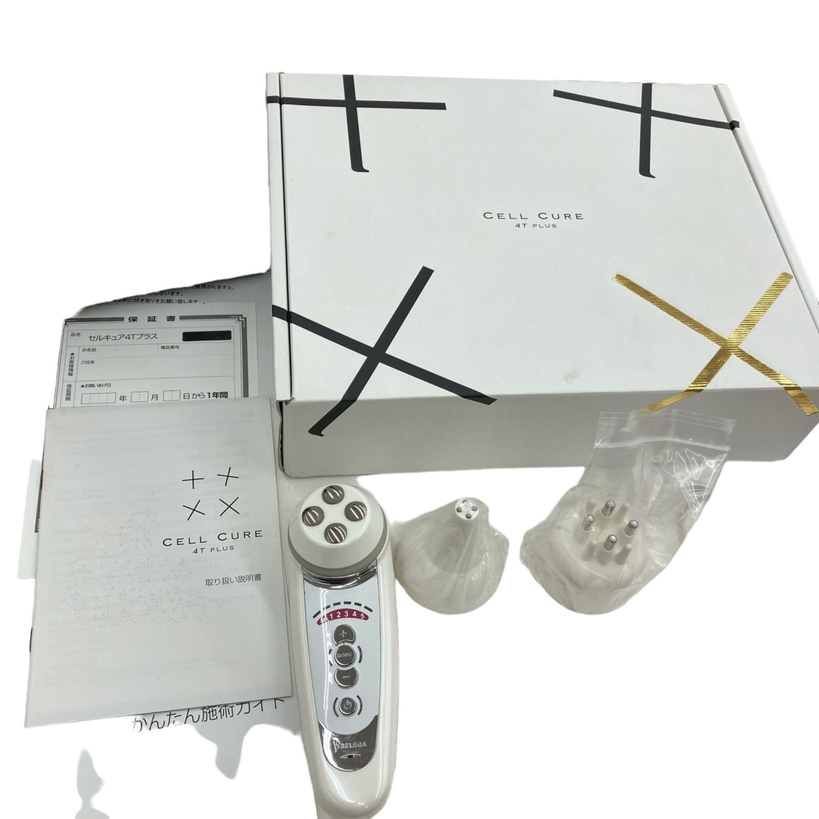セルキュア CELL CURE 4T++ 中古美品 購入から1ヶ月ほど 186000 CELL CURE セルキュア 美顔器 4Tプラス ケーブル無し