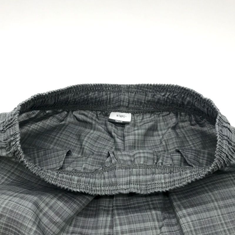 WTAPS ダブルタップス 24SS TROUSERS LNRY チェック柄 WTAPS ダブルタップス 24SS TROUSERS LNRY POPLIN チェック柄