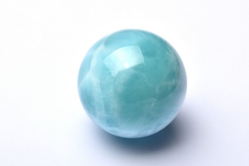 1点物】大珠◇三大ヒーリング ラリマー 18.5mm 丸玉(台座なし