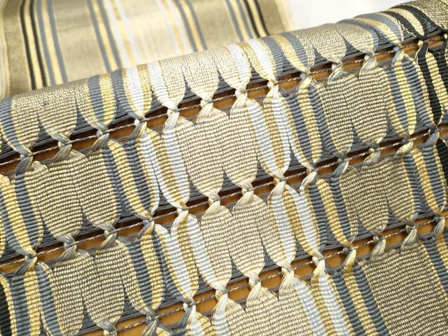 平和屋着物○太鼓柄袋帯 もじり織 吉祥文 金糸 正絹 逸品 CAAT8356hy