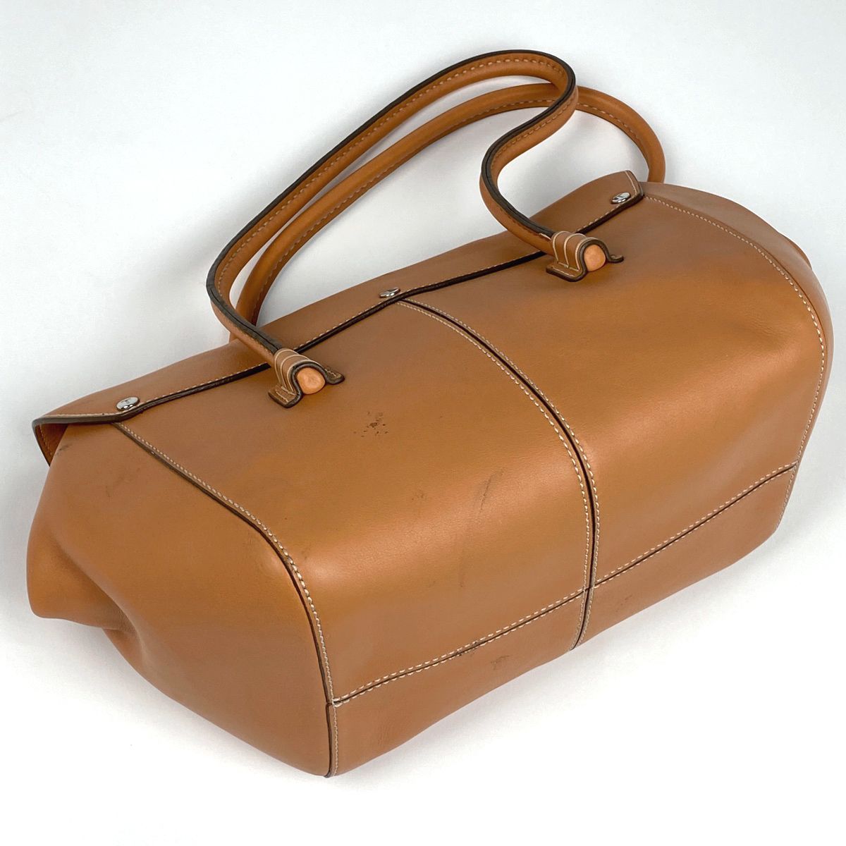 トッズ TOD’S ロゴ ハンドバッグ ショルダーバッグ ハンドバッグ レザー ブラウン レディース