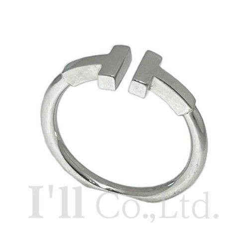Tiffany&Co. ティファニー Tワイヤー リング 60148371 750WG 8号