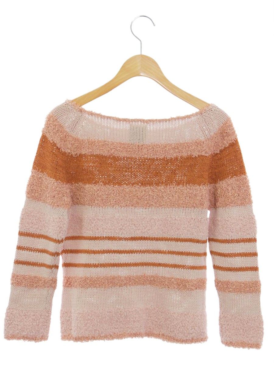 shiOri様5点❤️A11157 rienda♡ほぼ未使用 スクエアニットリブ rienda | ラメシャギーメッシュKnit TOP (ニット ) |SHEL'TTER