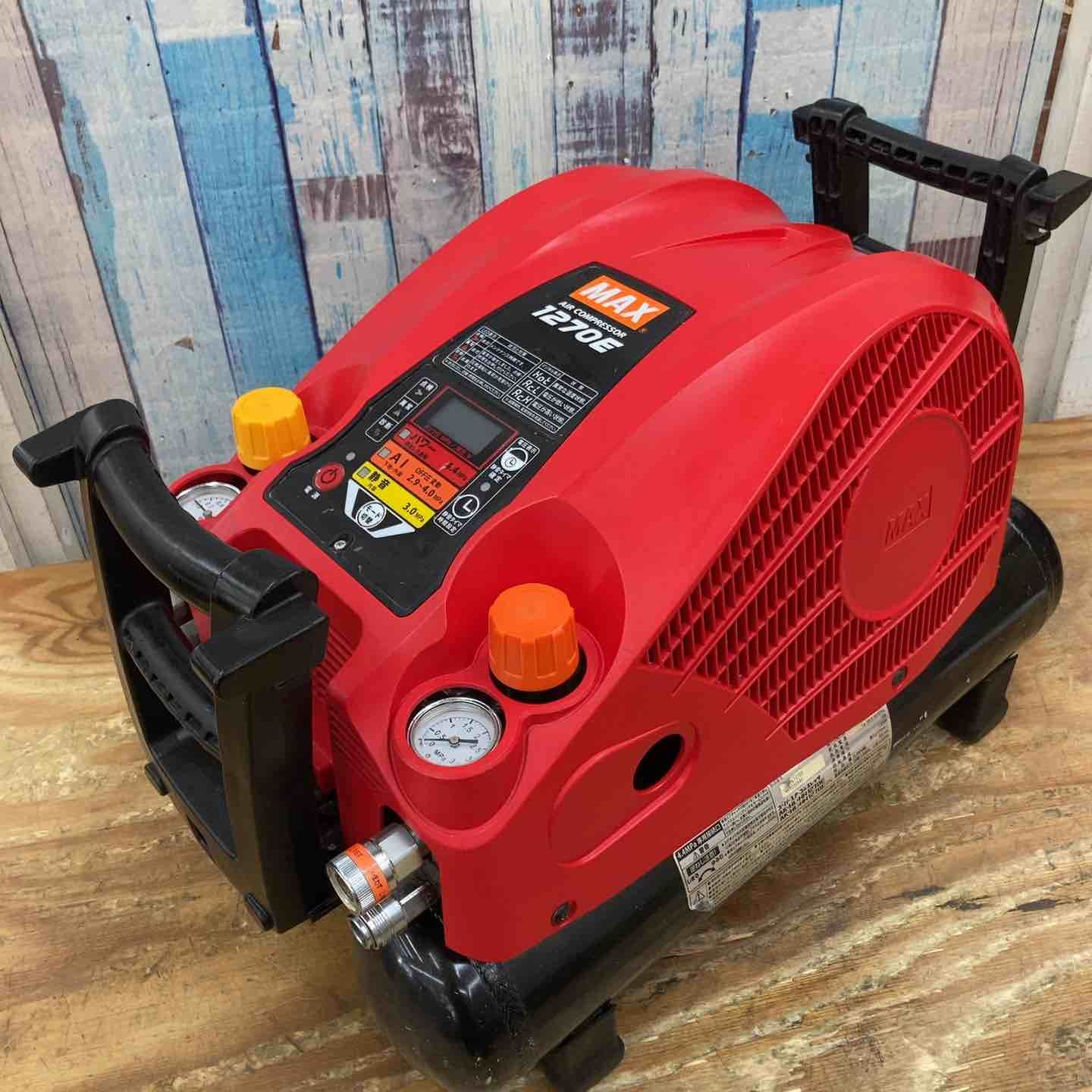 品 マックス MAX エアコンプレッサー AK-HL1270E_レッド 常高圧 11L 柏店