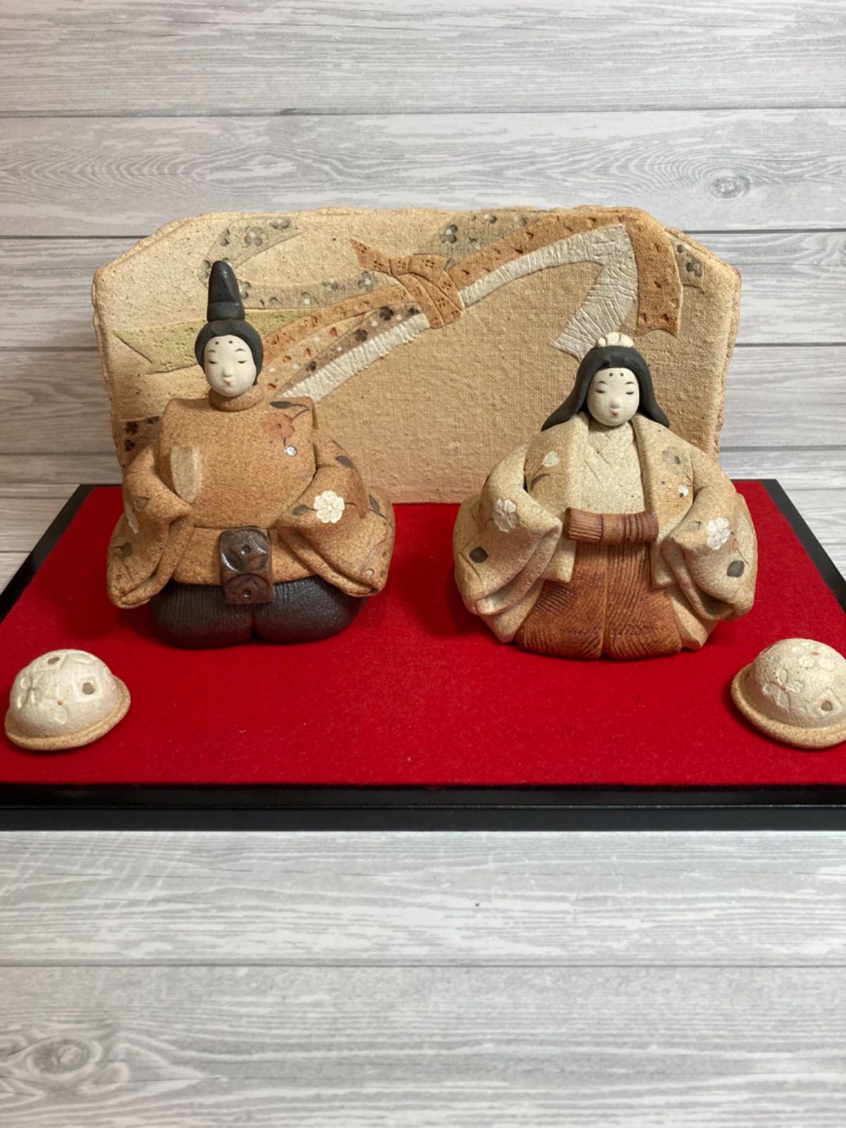 新品】陶びな 作家 滝上真由美 雛人形 ひな人形 お雛様 陶人形 初節句