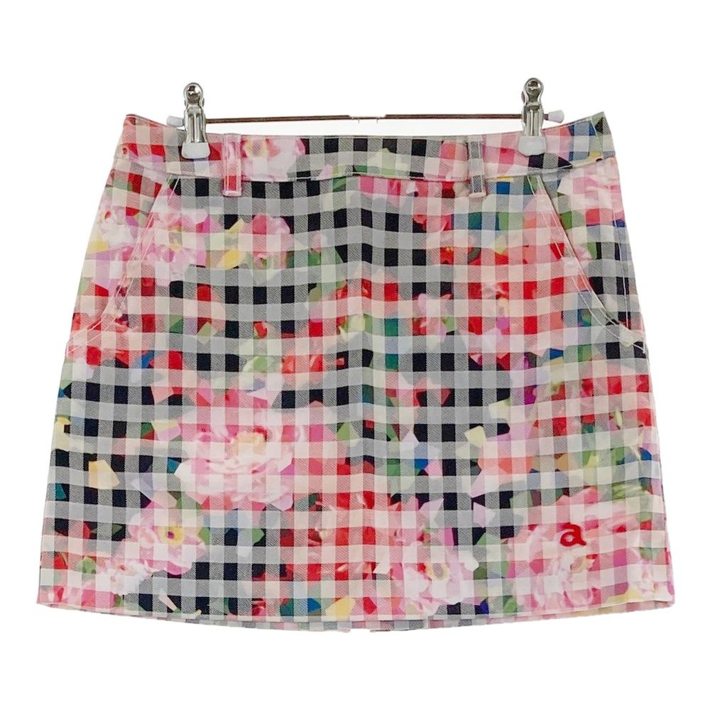 archivio 花柄チェック スカート サイズ38 サイズ：38 ARCHIVIO