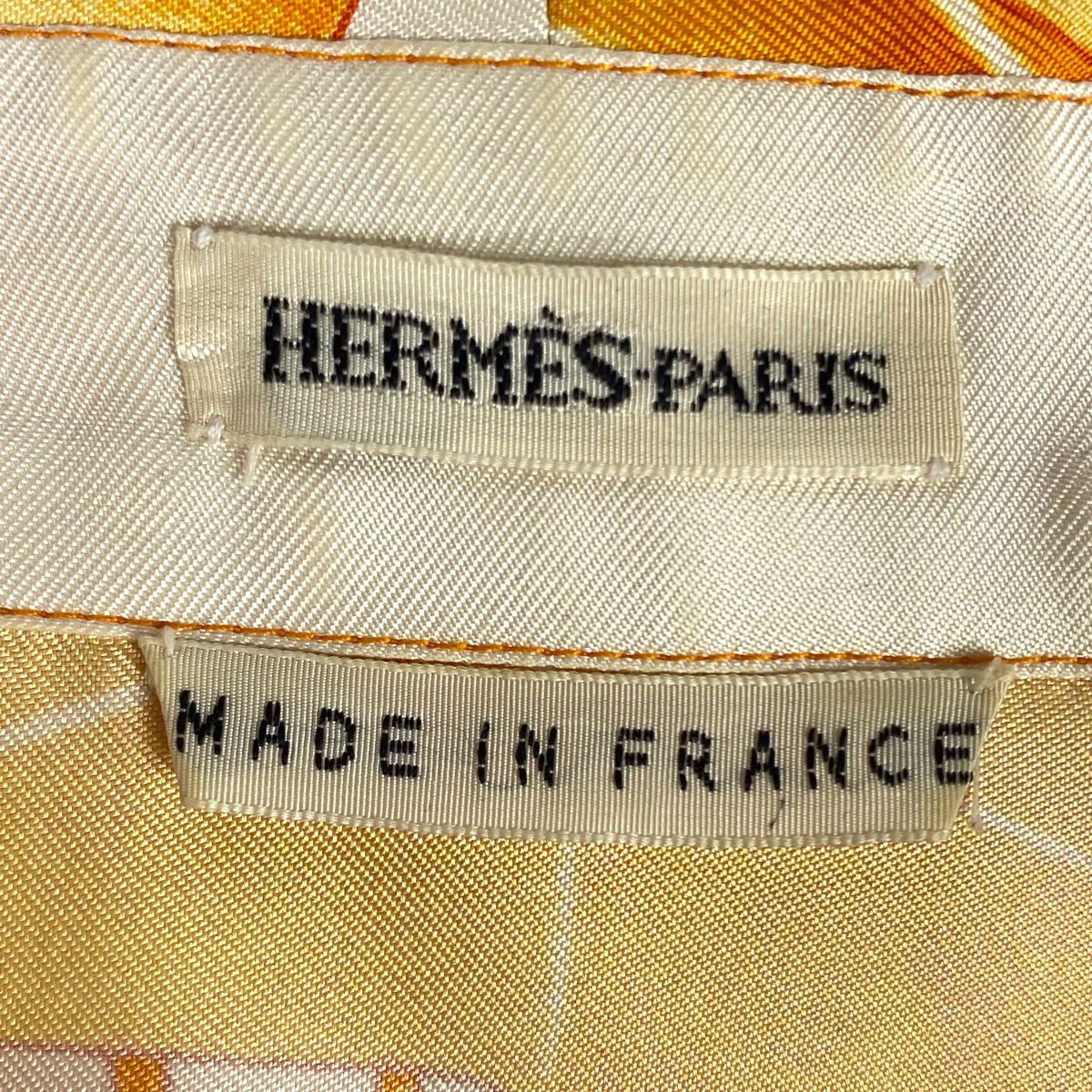 白木/黒塗り HERMES VINTAGE マルジェラ期 FRANCE製 ノースリーブ