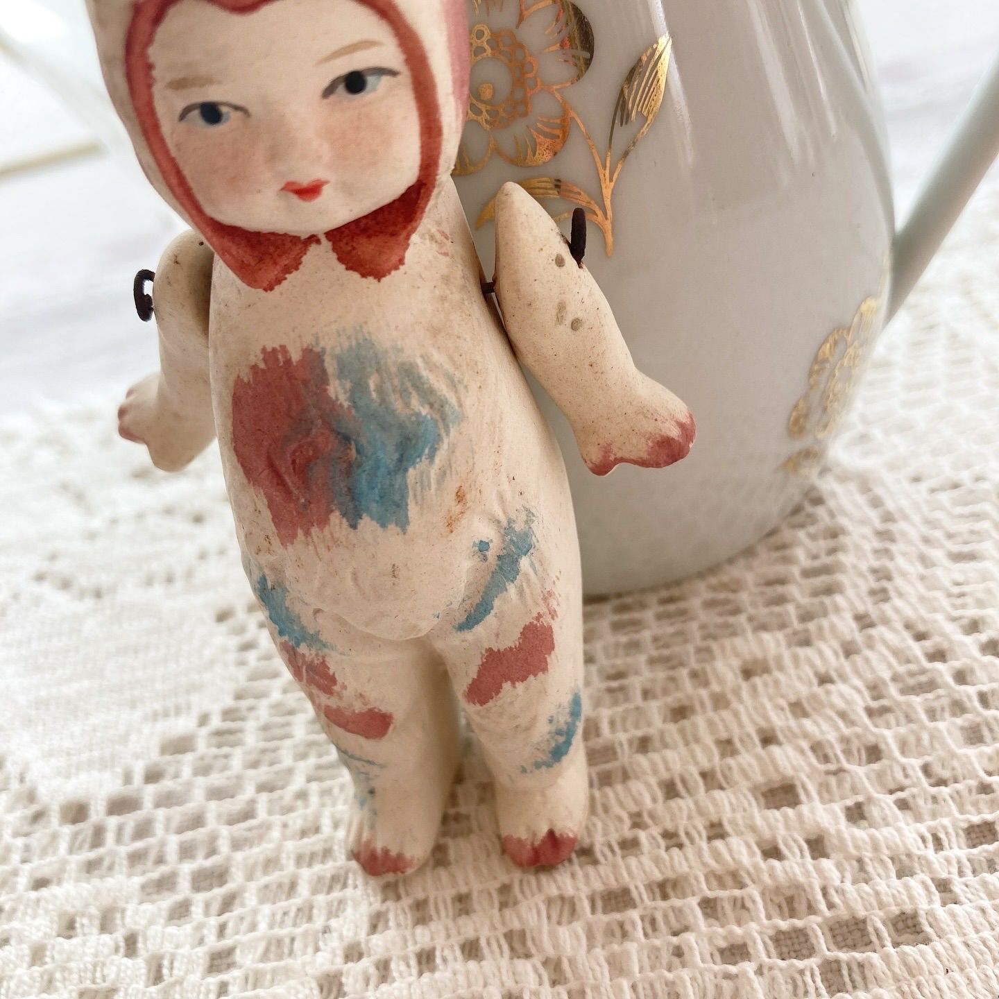 ヘルトヴィヒ アンティーク ビスクドール うさぎ ペア ドイツ製 オール