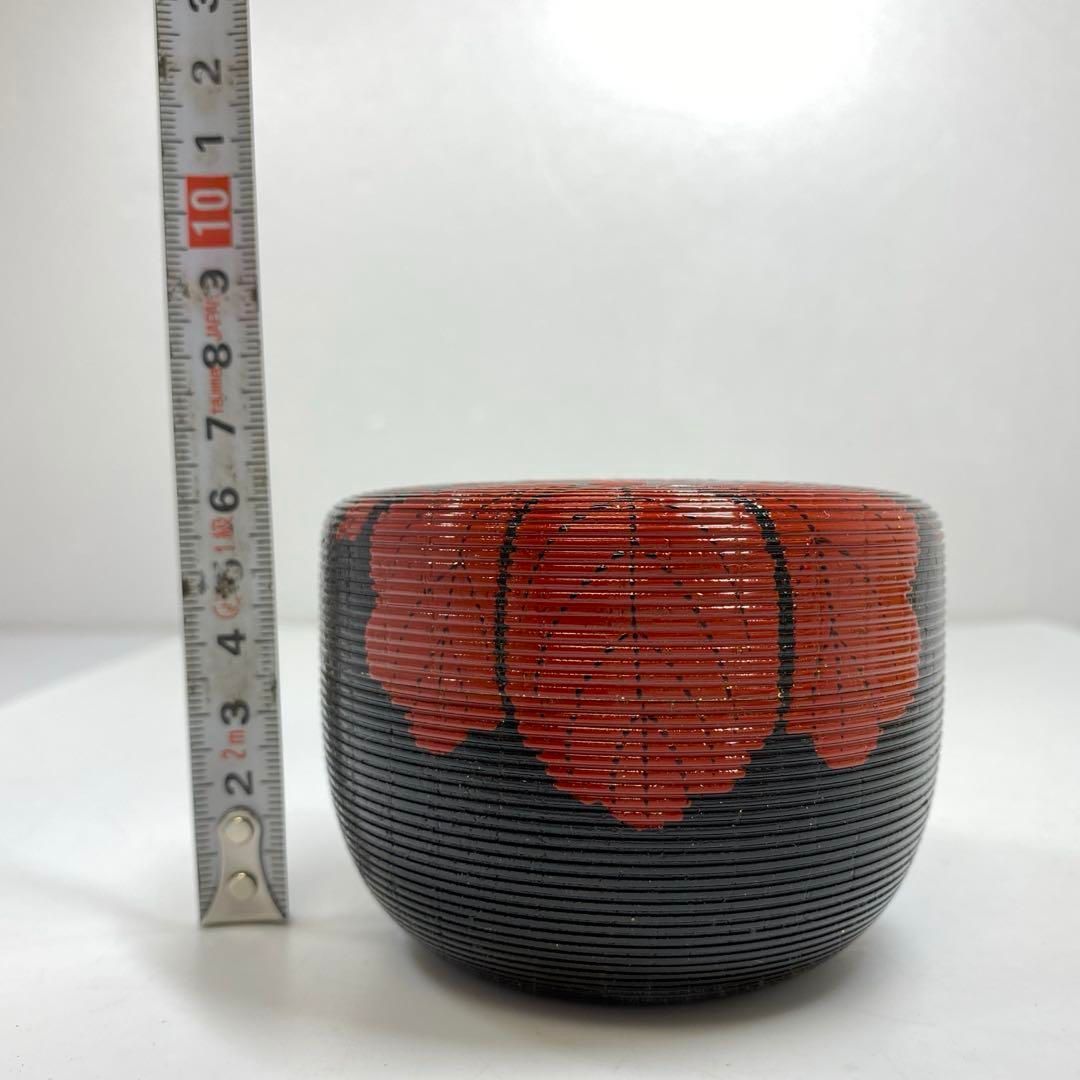 逢絢亭】茶道具 大棗 加賀塗 住吉蒔絵 内梨地 木製 芝野紫光 共箱入り