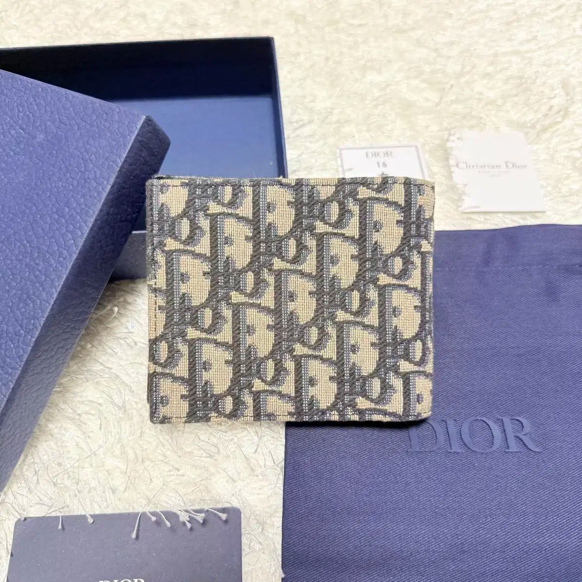 ギフトにも！DIOR（ディオール）オブリークジャカード 長財布 ジャカード Dior DIOR OBLIQUE(ディオール ディオールオブリーク