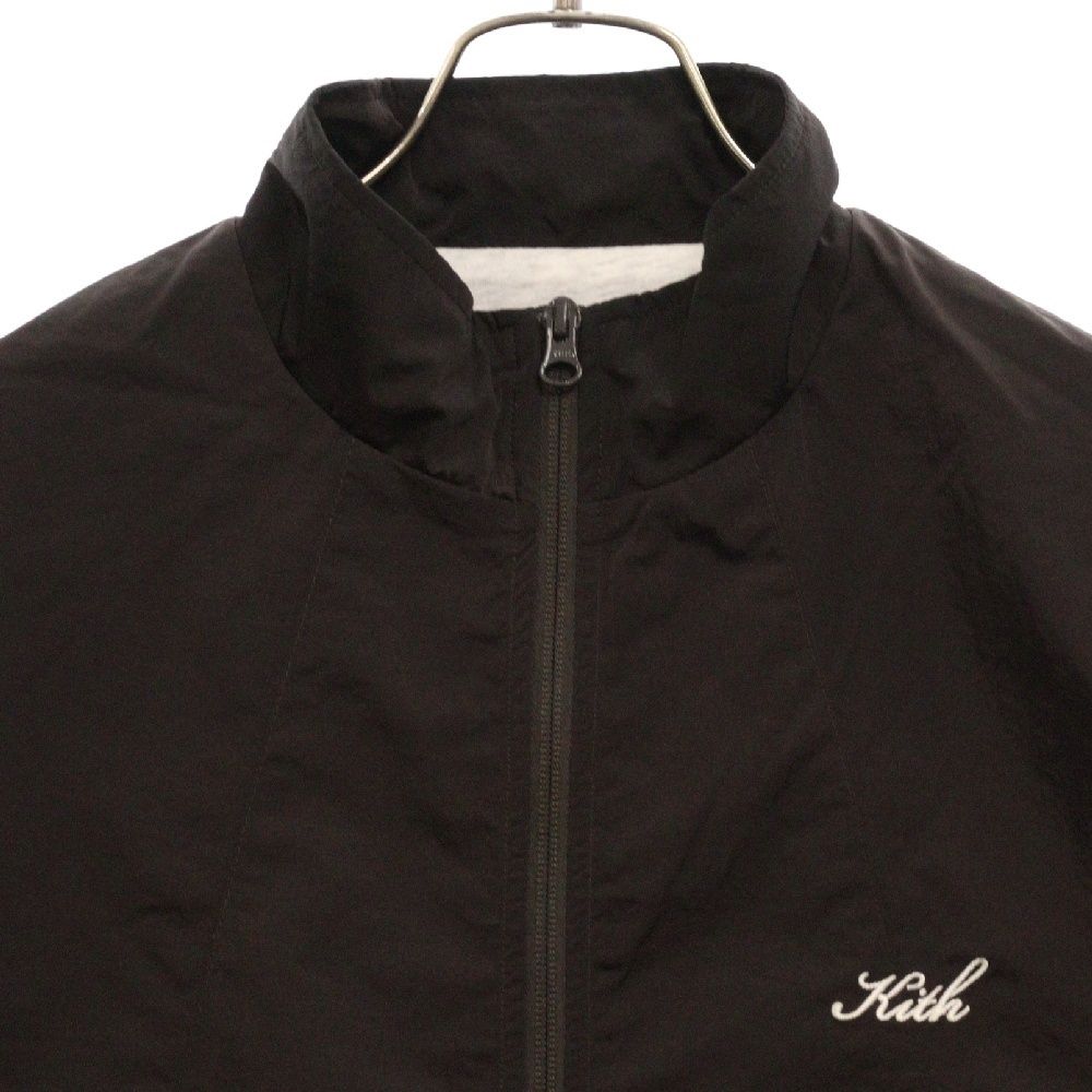 KITH (キス) Wrinkle Nylon Windsor Panelled Track Jacket ロゴ刺繍