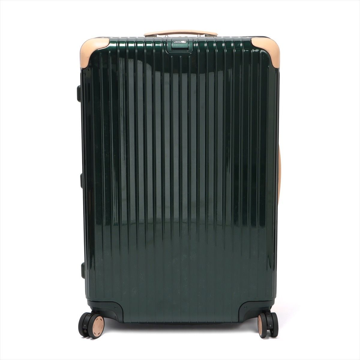 リモワ RIMOWA ボサノバ キャリーケース 4輪 94リットル 8～10泊 ポリカーボネート レザー グリーン 870.77.41.4 スーツケース 6-9-474