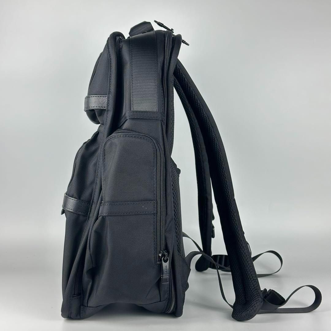 TUMI ALPHA 3 ブラックデラックス 多機能 ショルダーバッグ リュック