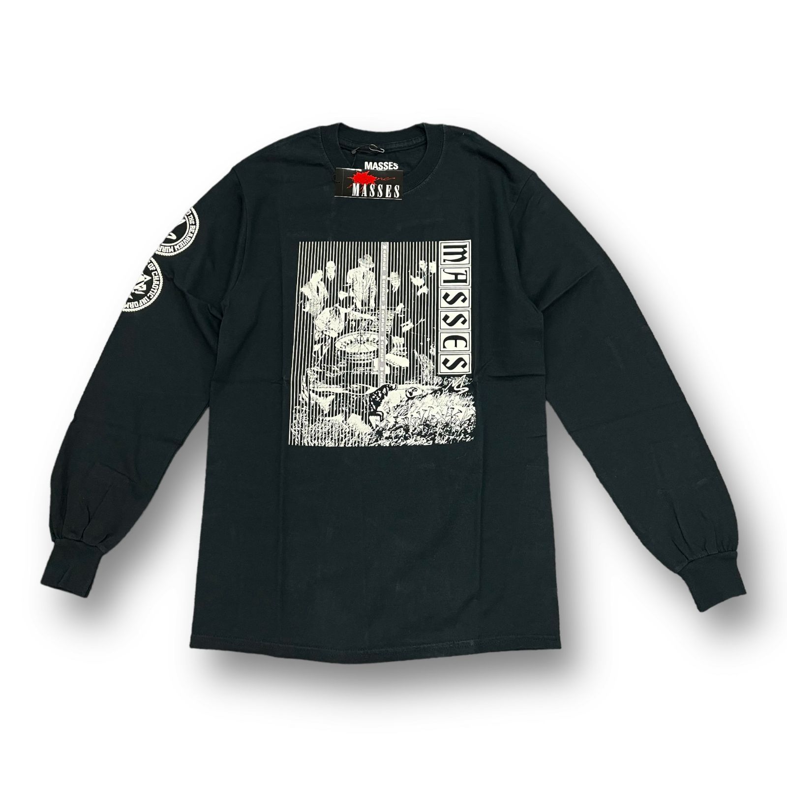 定価11000円 新品 MASSES 19AW T-SHIRT L/S C プリント カットソー