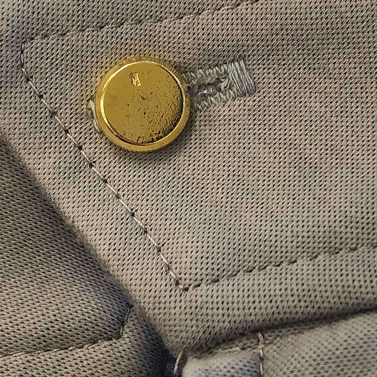 THE RERACS - THE RERACS ザ リラクス 22SS C/NY SATIN STAND COLLAR ZIP サテンスタンドカラープルオーバーシャツ 22SS-RECS-353L-J グレー 38 THE RERACS ザ リラクス 22SS C/NY SATIN STAND COLLAR ZIP