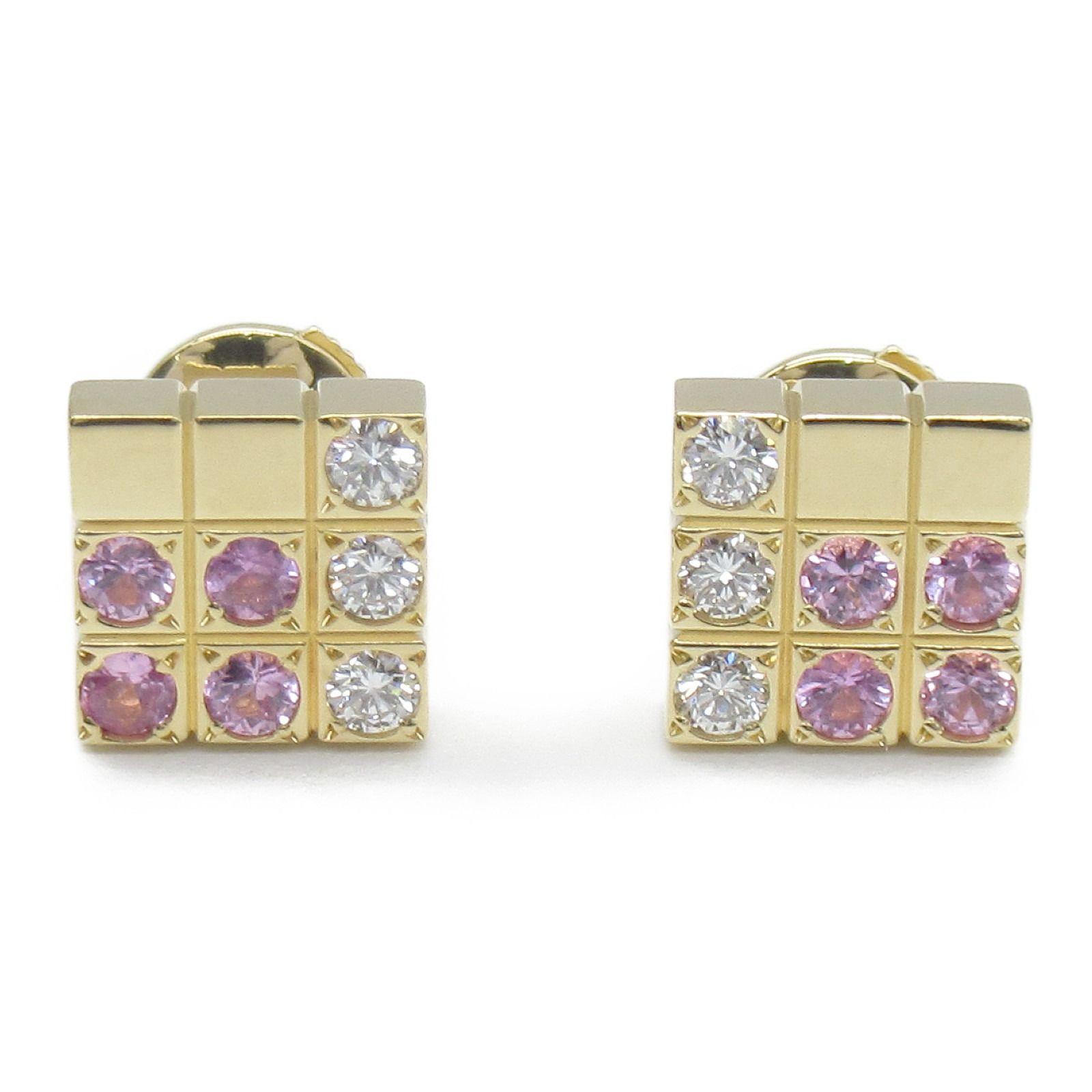 カルティエ ピンクサファイア ダイヤ パイエット ピアス ピアス - メルカリ