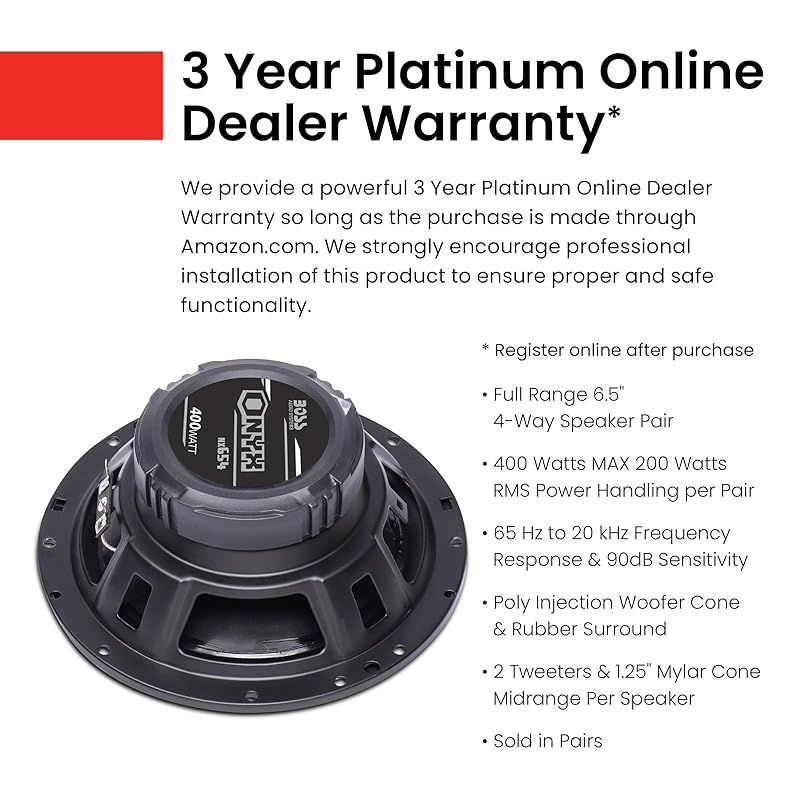 新着商品】6.5インチ 400W 4WAYスピーカー NX654 BOSS コレクション