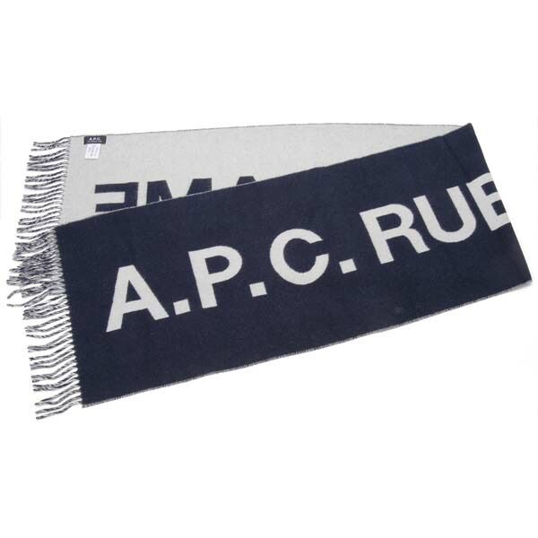 A.P.C. a-woafem15163-iakマフラー 楽天市場】A.P.C. アーペーセー マフラー 大判ストール ネイビー