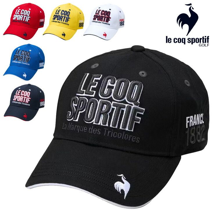 ルコック ゴルフキャップ メンズ 帽子 le coq sportif GOLF 定番ロゴキャップ ティー差し付き 男性 ゴルフウェア  ゴルフ帽子  ゴルフハット 紳士用 スポーツキャップ おしゃれ  /LG5SCP00M
