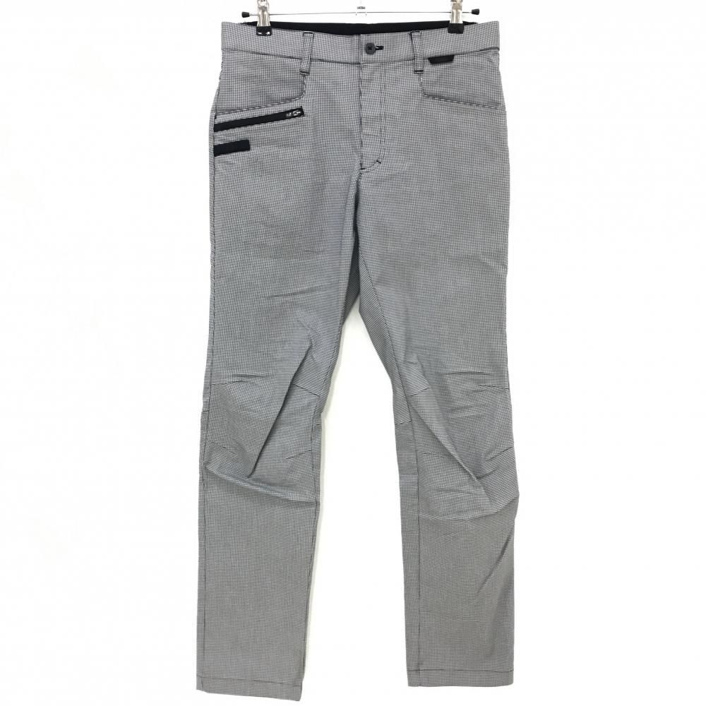 SALE5％OFF【美品】プーマ パンツ 黒×白 千鳥格子 背面ウエストゴム ティー装着可 メンズ L ゴルフウェア PUMA
