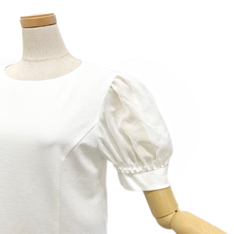 フォクシーニューヨーク Ruffle Trim Sleeve Tee 38128 ブラウス