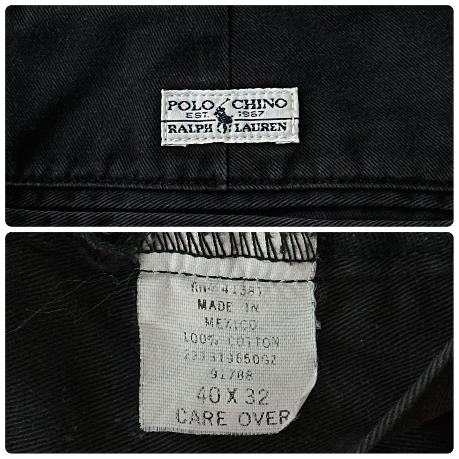 POST JUNK / 90's～ POLO RALPH LAUREN “BLACK” Andrew Pant [W34]