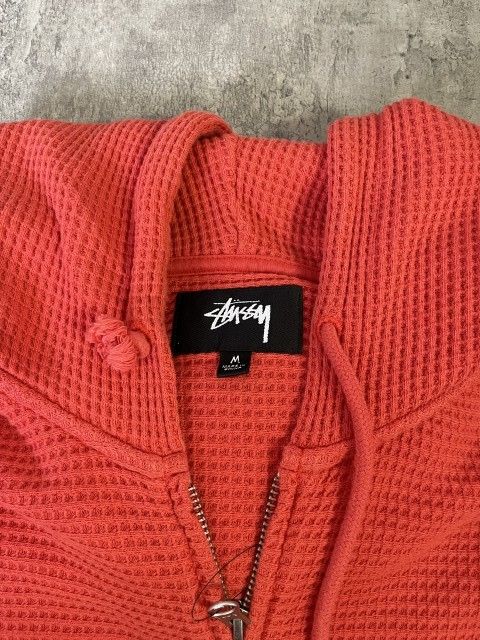 中古】SP25 STUSSY ｽﾃｭｰｼｰ Double Layer Waffle Zip Hoodie