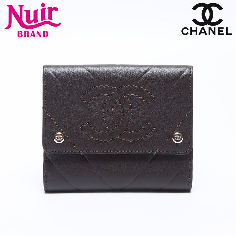 CHANEL シャネル 三つ折り財布 10番台 2005-2006 ココマーク