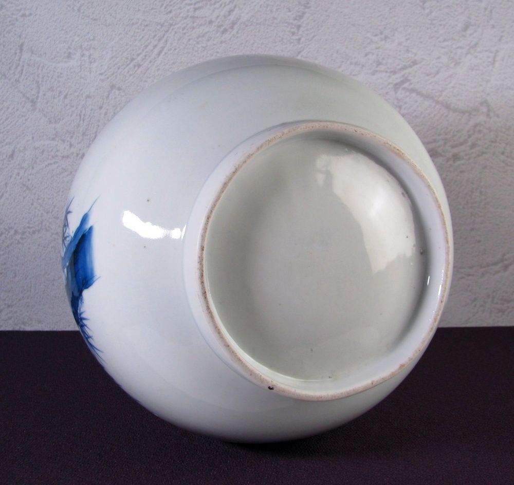 藍鍋島 松竹梅文大徳利