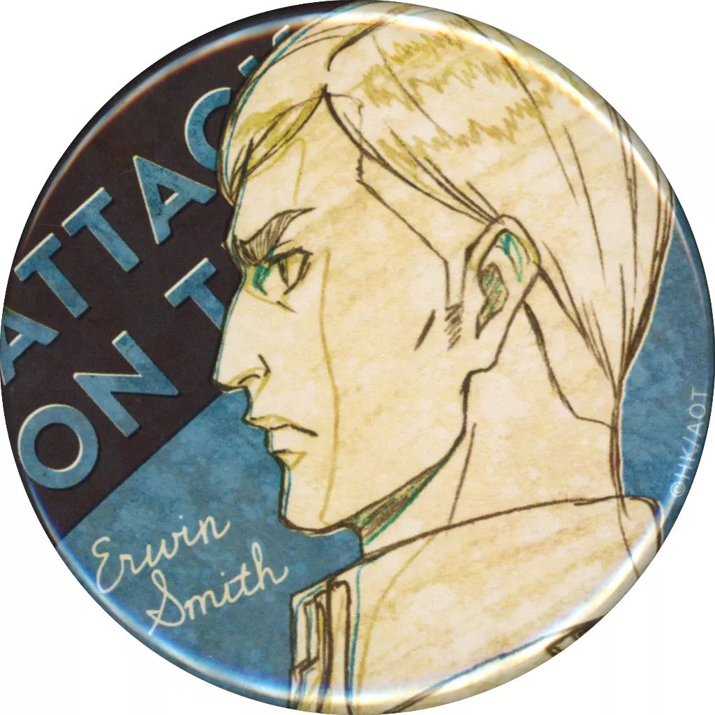 中古】バッジ・ビンズ エルヴィン・スミス 「進撃の巨人 WIT STUDIO 缶