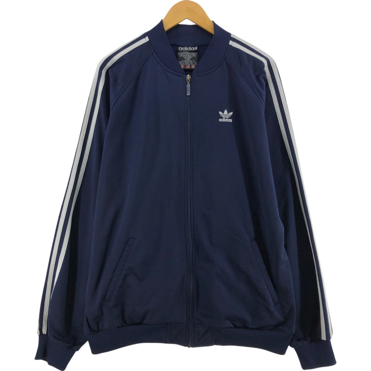 古着 80~90年代 アディダス adidas ジャージ トラックジャケット メンズXL相当 ヴィンテージ|eaa541949