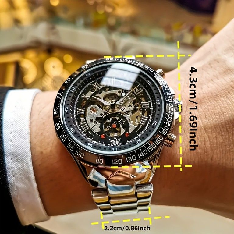 シルバー/ブラック 手巻きアナログ腕時計 seiko アナログクォーツ時計 シルバー文字盤 ブラックレザー