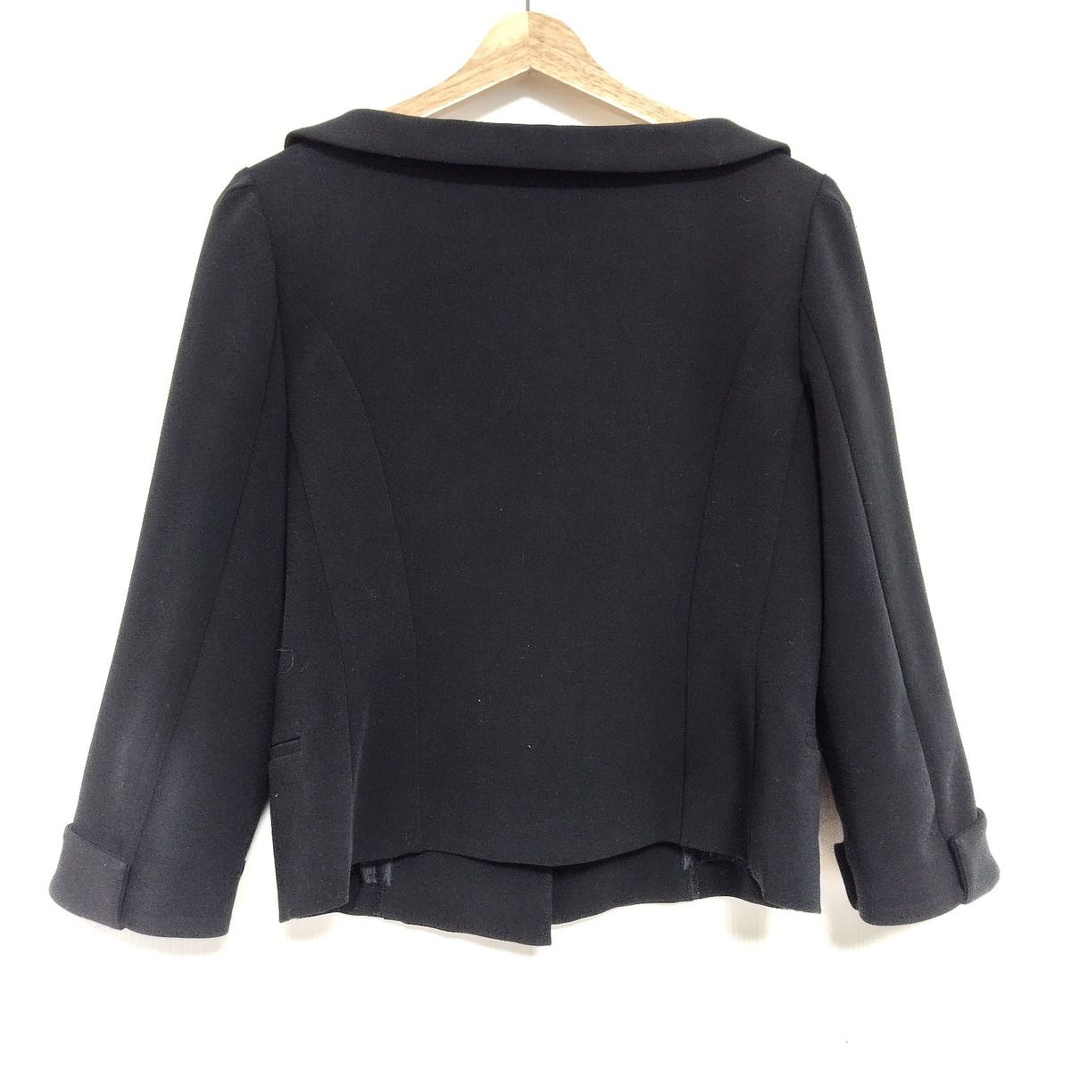 【美品】FOXEY NEW YORK 黒　ブラックジャケット40サイズ M FOXEY NEW YORK(フォクシーニューヨーク) ジャケット サイズ40 M