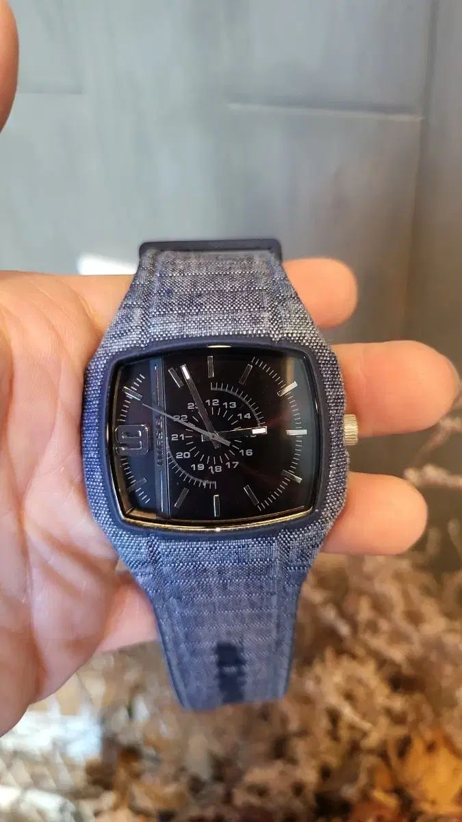 DIESEL ディーゼル デニム 時計 ブルー