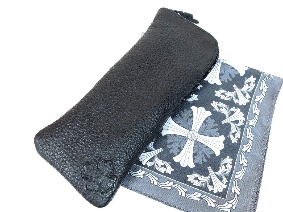 CHROMEHEARTS クロムハーツ レザー メガネケース ダガー破損 CHROMEHEARTS クロムハーツ レザー メガネケース ダガー破損