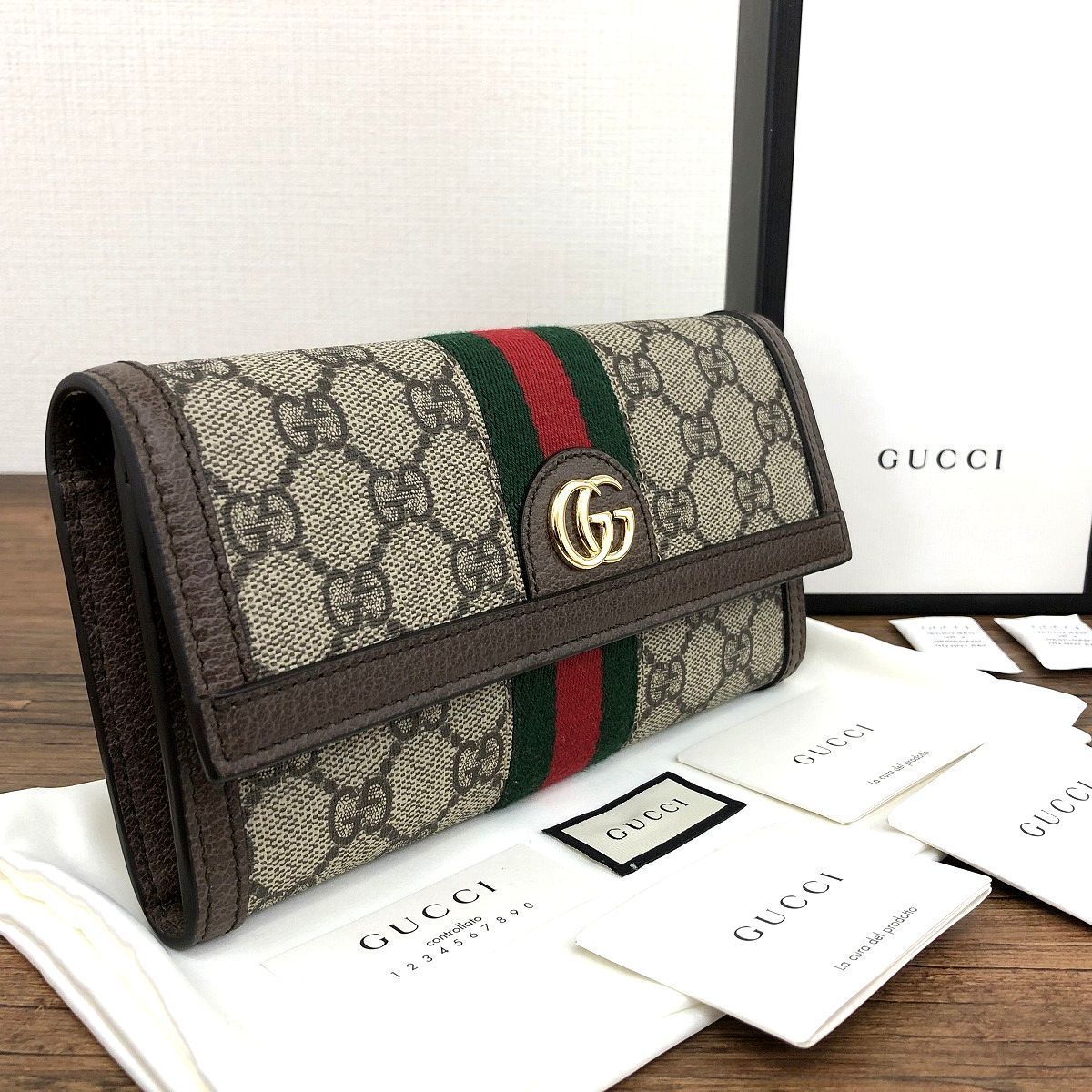 未使用品 GUCCI 長財布 オフィディア お値段相談乗ります-