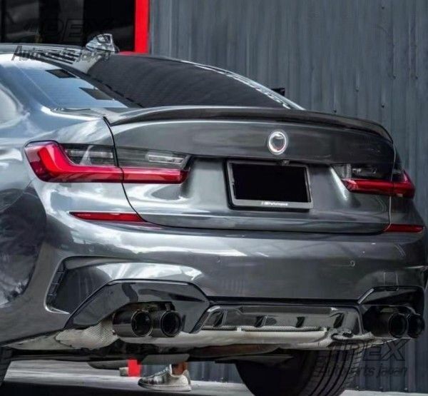 BMW 3シリーズ G20 G21 330i 2019年- 2色可選 マフラーカッター テールパイプ ステンレス 4本出し カッター 2個セット 外装カスタム 型